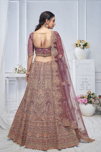 "Introducing the Royal Grandeur Bridal Onion Lehenga!